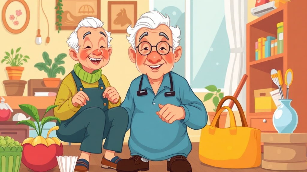 시간 관리: 삶의 만족도를 높이는 방법 (cartoon 스타일)