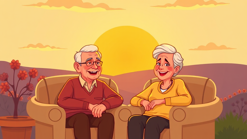 늦지 않았어요! 노후 준비 전략 (cartoon 스타일)