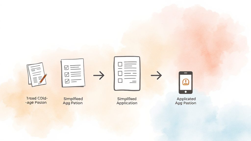 조기노령연금 vs 일반 노령연금 차이: 2026년 소득 기준 완화 및 수령액 계산 가이드 6 노령연금 신청 방법, 필요 서류 및 주의 사항 (watercolor 스타일)