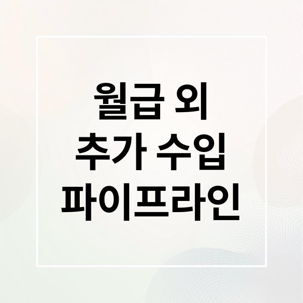직장인 부업 추천: 퇴근 후 2시간 투자로 월급 외 추가 수입 파이프라인 만드는 방법
