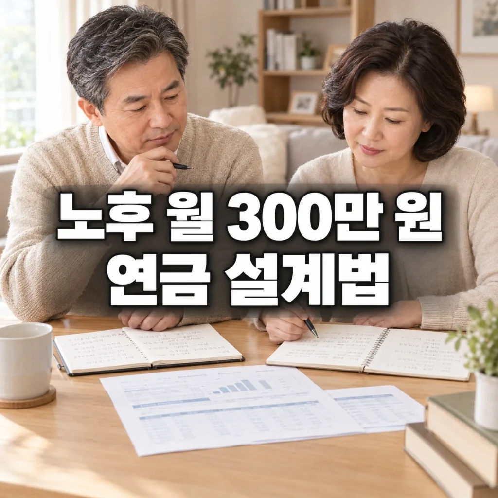 노후 월 300만원 현금흐름 실전 설계: 연금 3층으로 부족분 계산하기 대표 이미지